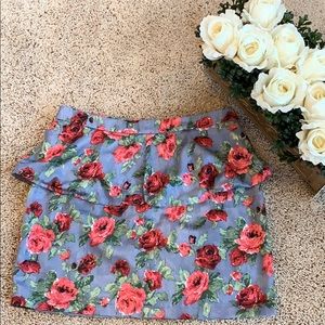 Lush floral skirt size medium